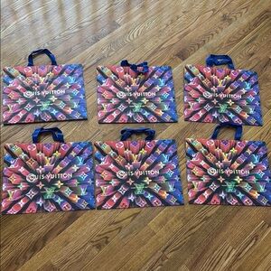 Louis Vuitton Holiday Multicolor Gift Bags - Set of 6
